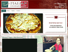 Tablet Screenshot of angelositalianrestaurantga.com